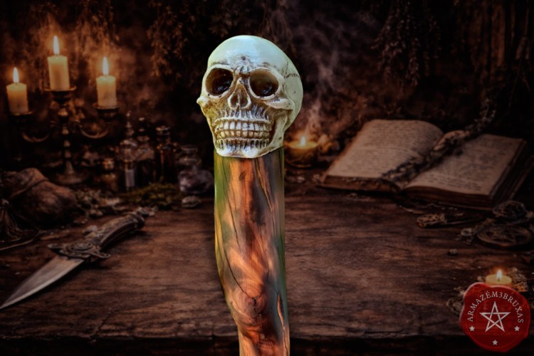 Cajado Caveira | Proteção e Poder