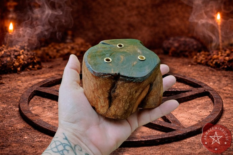 Incensário (9.0cm) | Galho de Aceroleira