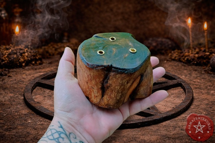 Incensário (9.0cm) | Galho de Aceroleira