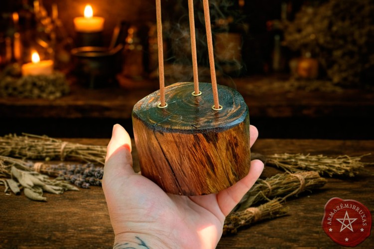 Incensário (8.0cm) | Galho Cipreste