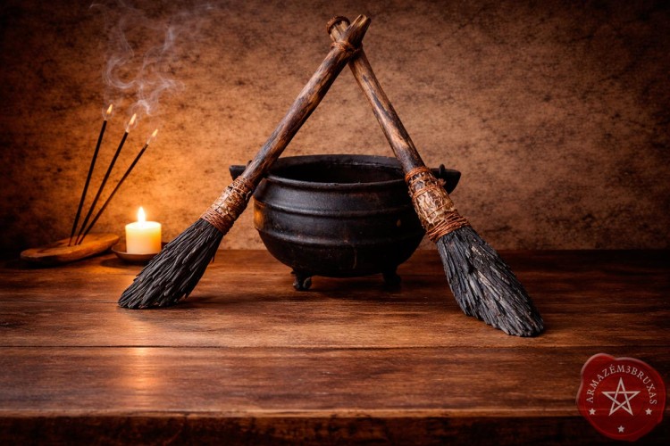 Vassoura da Bruxa | Cianita Negra